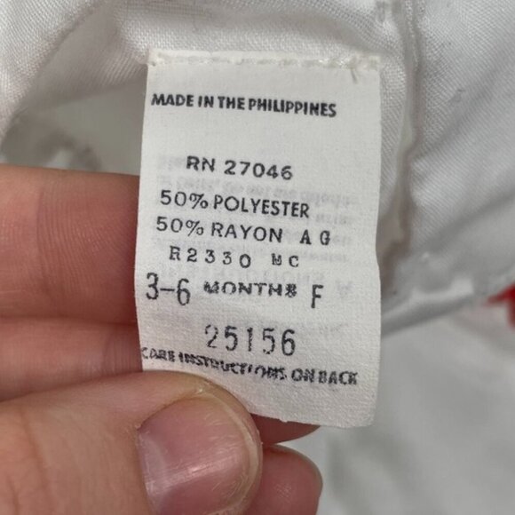 Vintage Infant Dress Size 3-6 months Granny's Sweetheart White Embroidered Dress - Picture 11 of 12